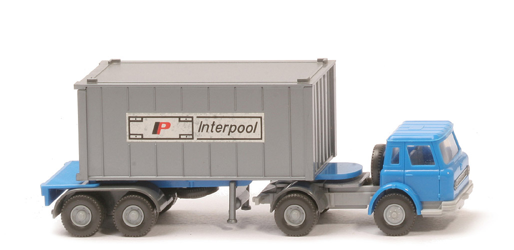 IH Container-Sattelzug 20 ft - Interpool ZM himmelblau/silbergrau - Interpool (3)