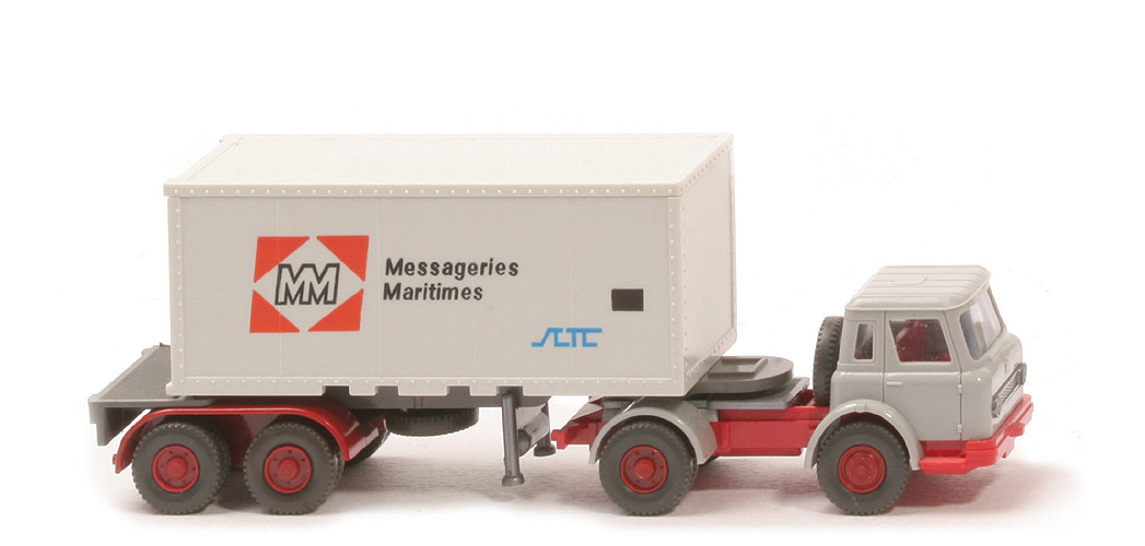 IH Container-Sattelzug 20 ft - Messageries Maritimes, ZM silbergrau/rot - 525/7 ?