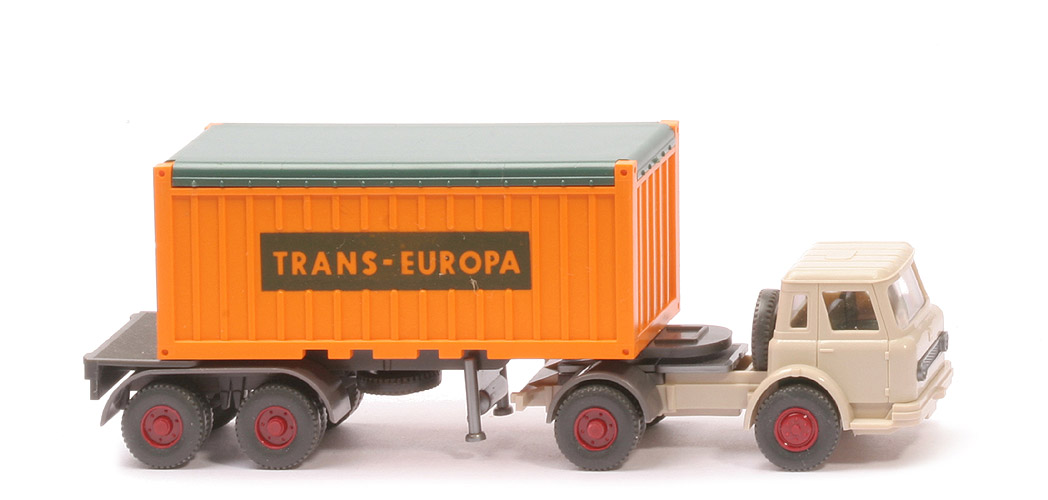 IH Container-Sattelzug 20 ft - OT Trans-Europa, ZM hellelfenbein/hellelfenbein - 526/12 ?