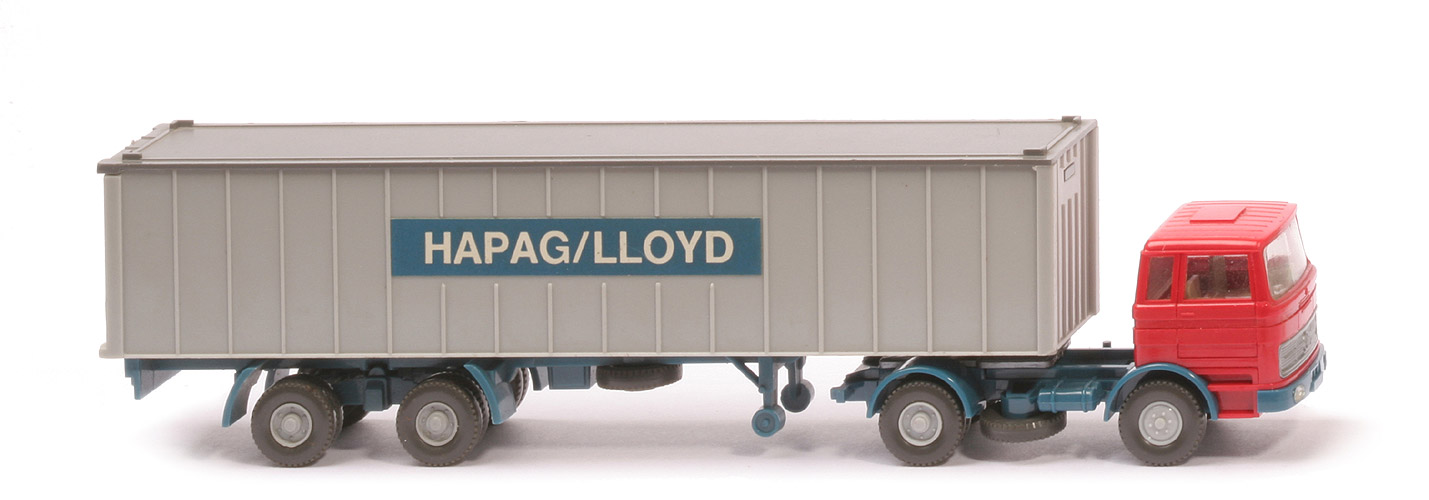 MB LPS 1620 Container-Sattelzug - Hapag-Lloyd rot / rot / azurblau - Hapag-Lloyd 5?