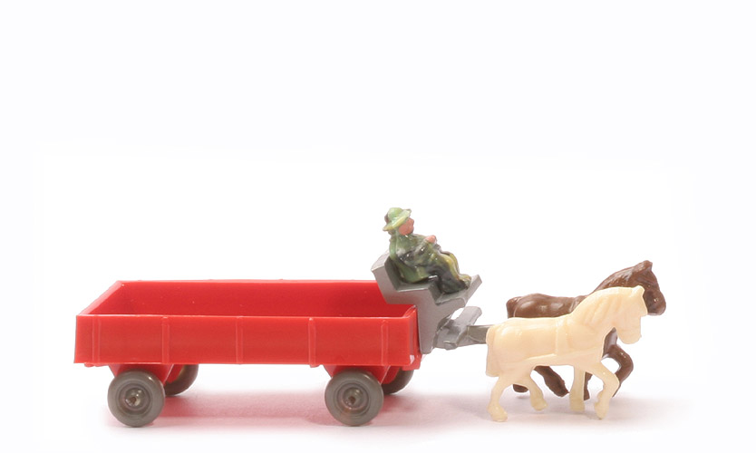 alte Pferdekutsche - blassrot, ZH integriert, Pritschenboden Struktur - 572/5e