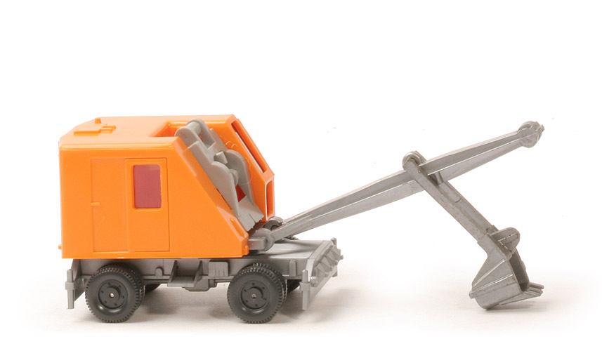 Löffelbagger mit Rädern - rotorange - 660/5d