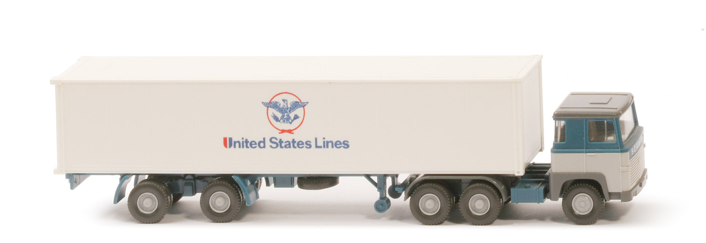 Scania 110  Container-Sattelzug - United States Lines - 520/35a