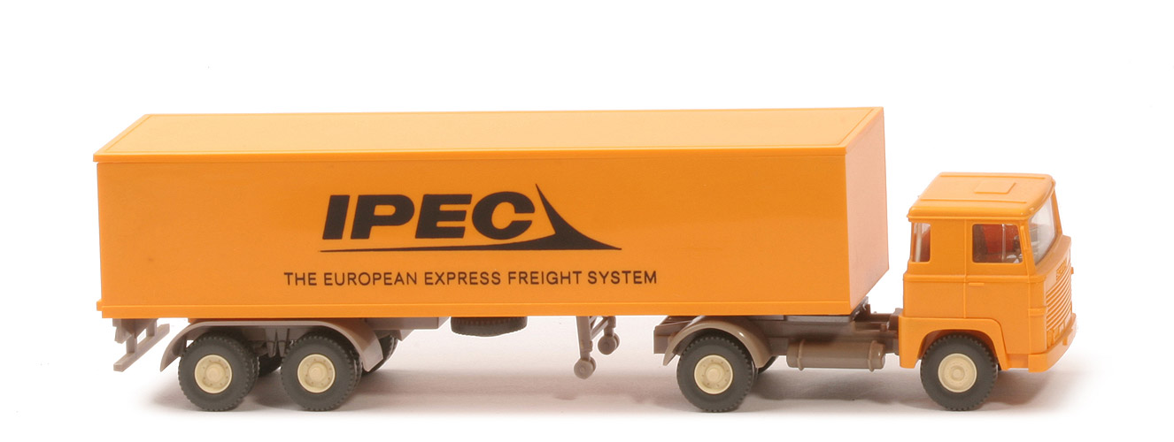 Scania 111 Koffer-Sattelzug - Ipec Werbemodell - Ipec