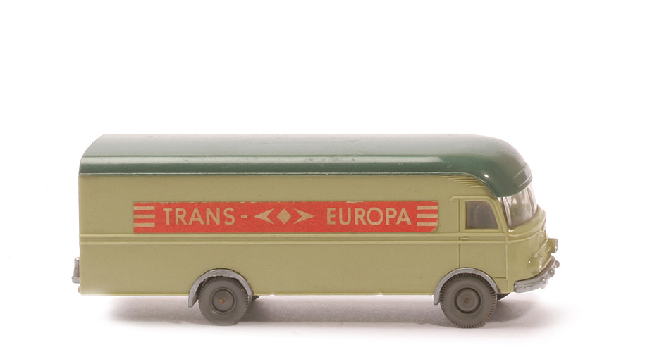 MB LP 312 Großraum-Möbelwagen - Trans Europa, lindgrün/graugrün - 500/5c