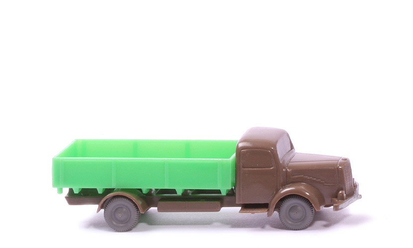 MB L 5000  uv Pritschen-LKW - FH, CH blassbraun, PR froschgrün - 430/7 ?