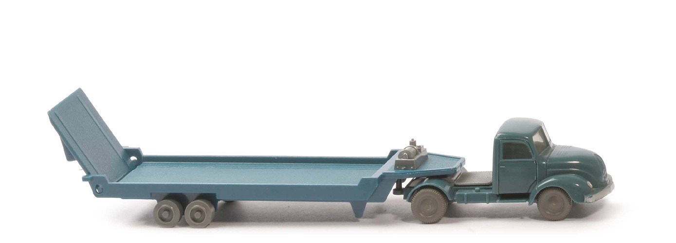 Magirus S 3500 alter Tiefladesattelzug - FH, CH dunkelblaugrau - 490/4d