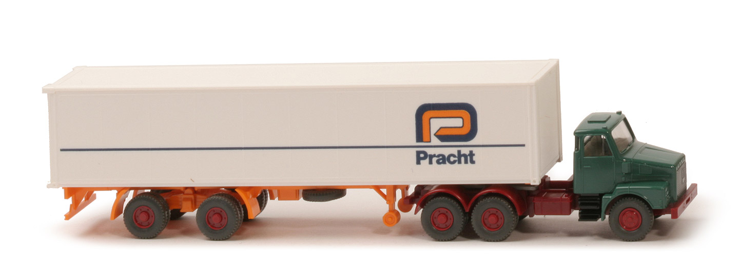 Volvo N 10   Container-Sattelzug - Pracht, 1 x 40 ft, weiß - Pracht (3)