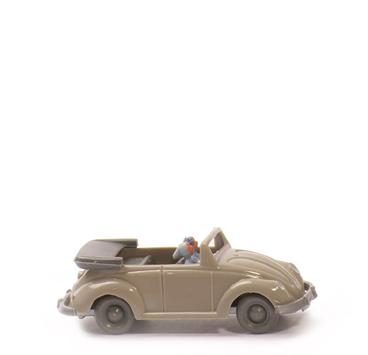VW Käfer Cabrio mit Frontrahmen - braunelfenbein - 33/1g
