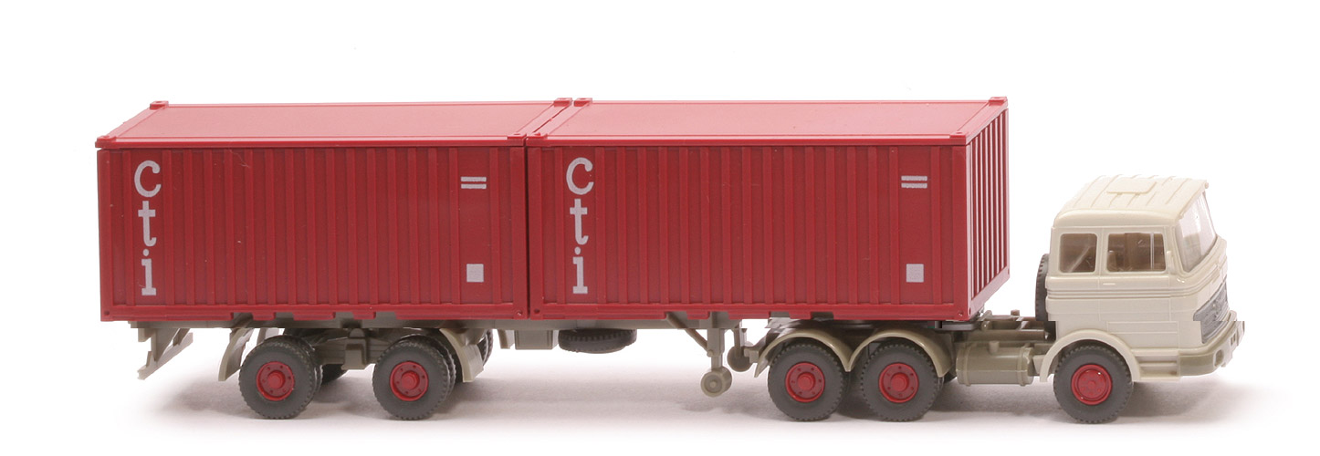 MB LPS 2223 Stahl-Container - cti mit Unterfahrschutz, FH grauweiß - 524/9b