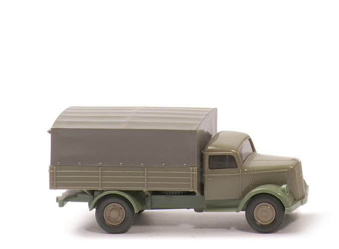 Opel Blitz 1939, unbeschriftet - FH, PR zementgrau, CH resedagrün , m. Blitz - 840/5f