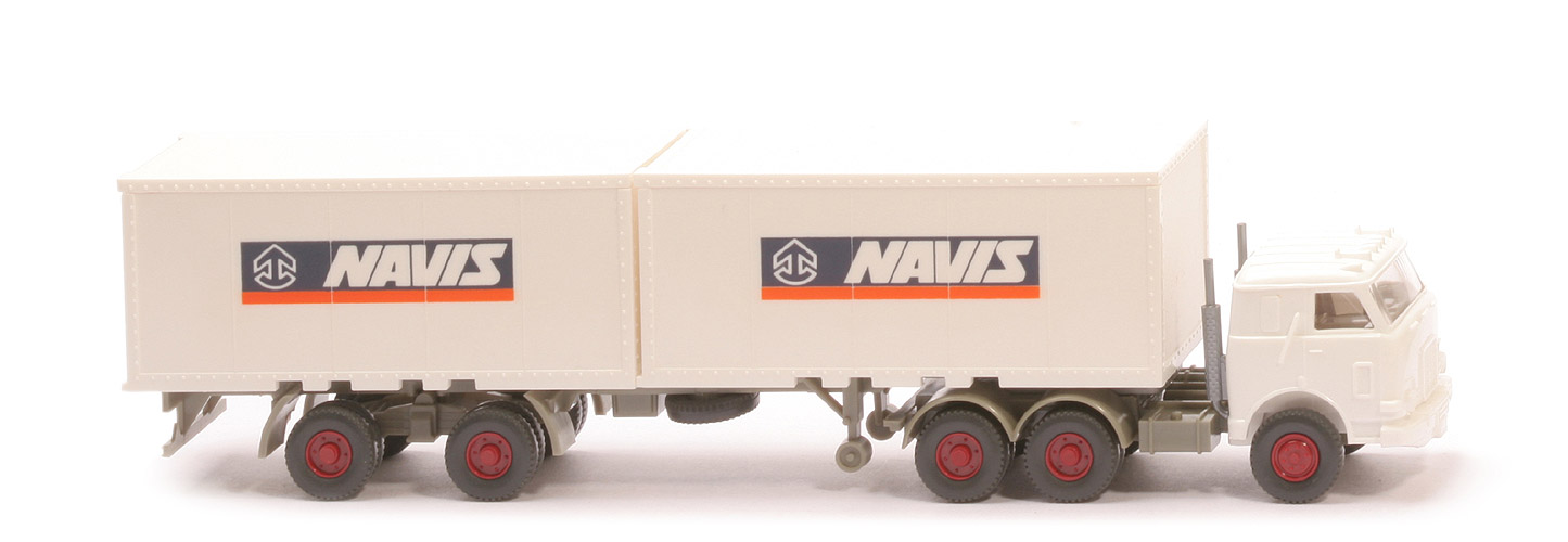 US-Zugmaschine Container-Sattelzug - Navis 2 x 20 ft-Container, kleines Logo - Navis (4)