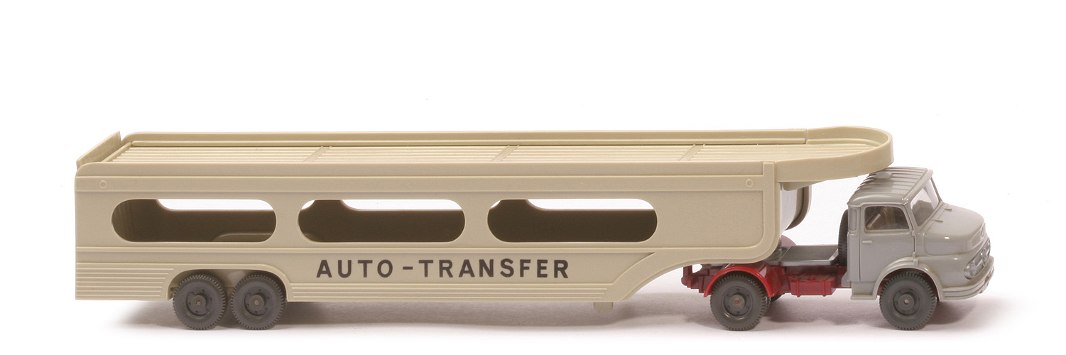 MB 1413 PKW-Transporter Auto-Transfer - FH platingrau, Aufl. hellgelbgrau, Druck schwarz - 580/12 ?