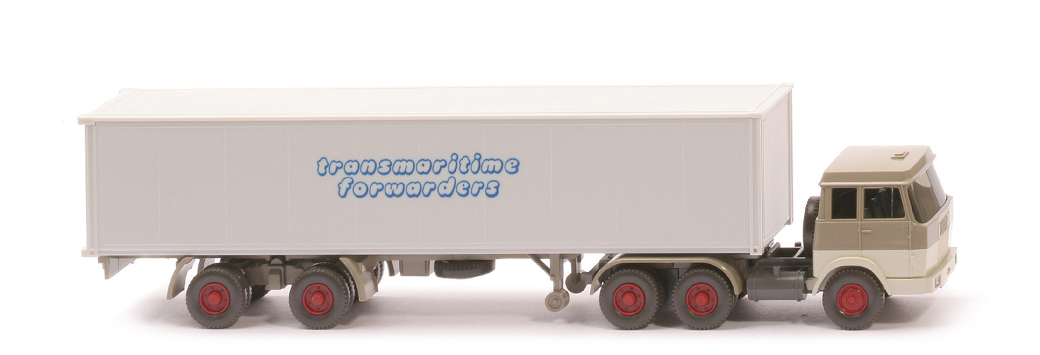 Hanomag-Henschel Container-Sattelzug - Transmaritime Forwarders 1 x 40 ft - Transmaritime Forwarders 2