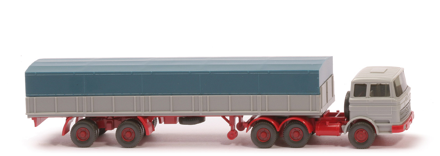 MB LPS 2223 Langpritsche - FH-Dach längsversteift, silbergrau / rot - 511/1d