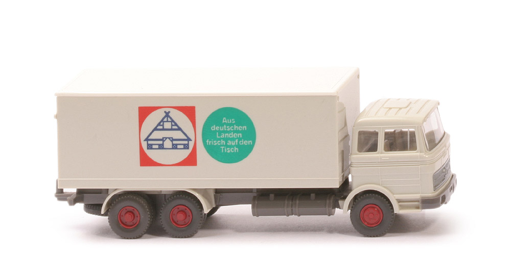 MB LP 2223 Koffer-LKW - Aus deutschen Landen, grauweiß, Dach weiß - 450/10g