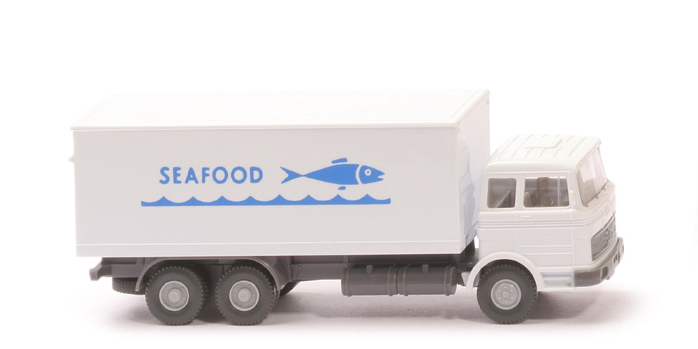 MB LP 2223 Koffer-LKW - Seafood, Dach weiß - 450/19b