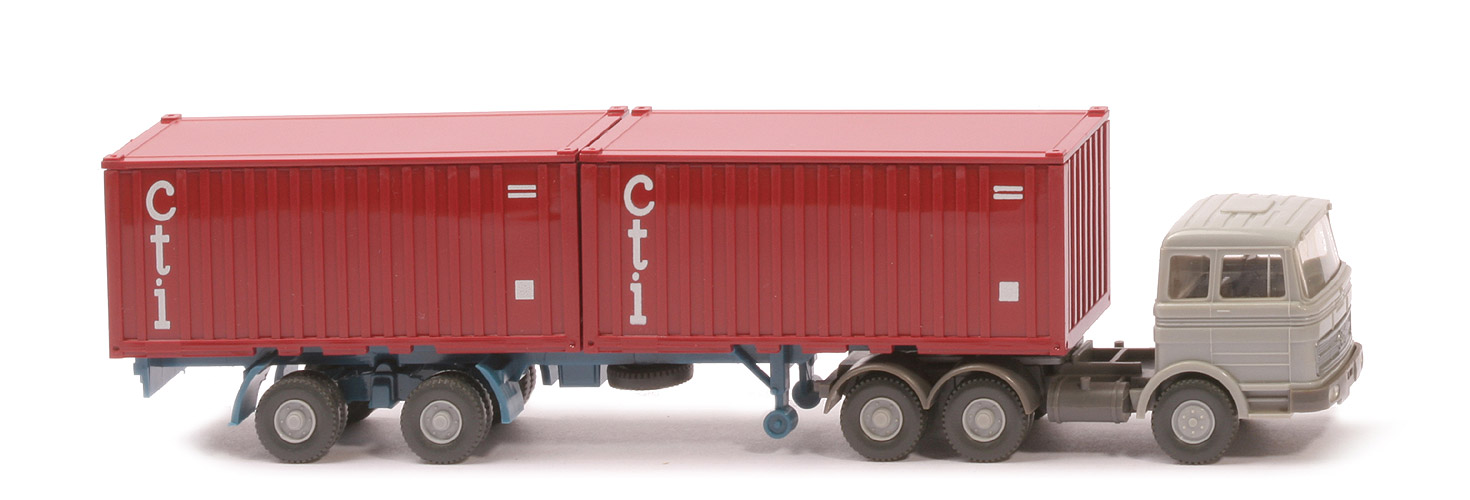 MB LPS 2223 Stahl-Container - cti ohne Unterfahrschutz, FH silbergrau - 524/6a