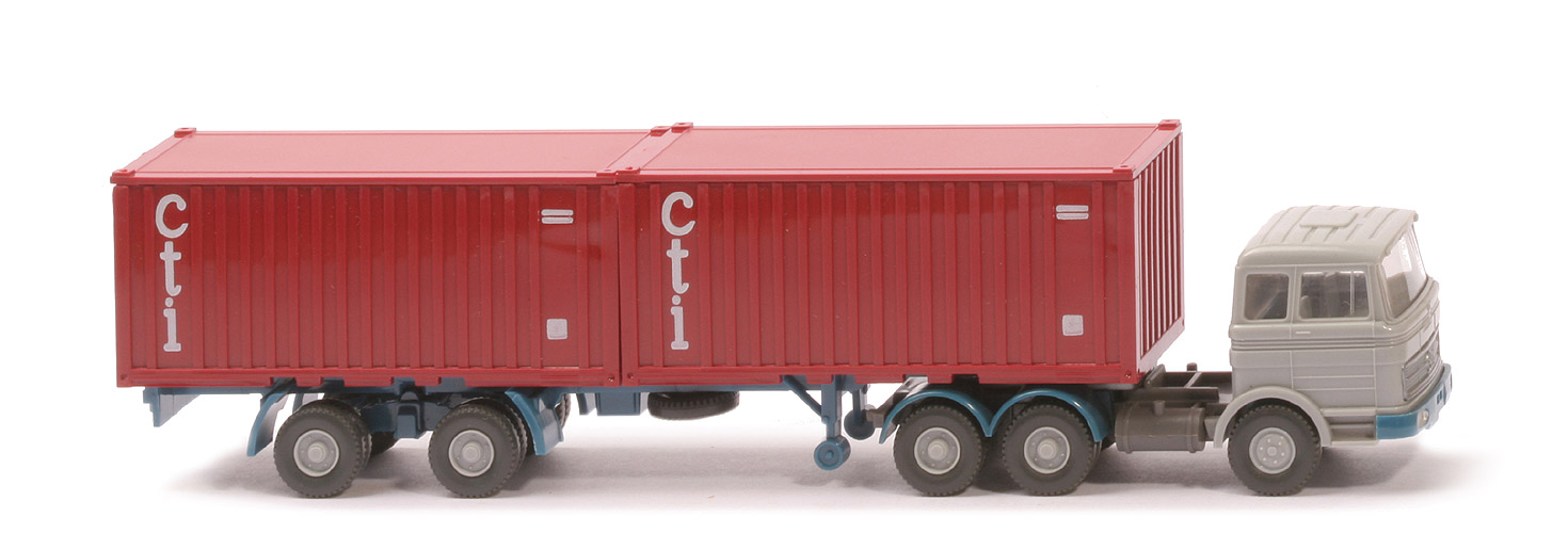 MB LPS 2223 Stahl-Container - cti ohne Unterfahrschutz, FH silbergrau - 524/6b