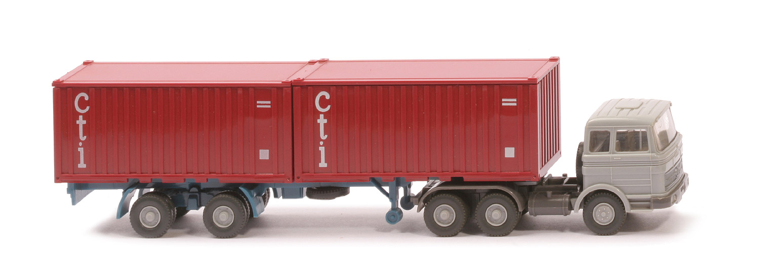 MB LPS 2223 Stahl-Container - cti ohne Unterfahrschutz, FH silbergrau - 524/6a