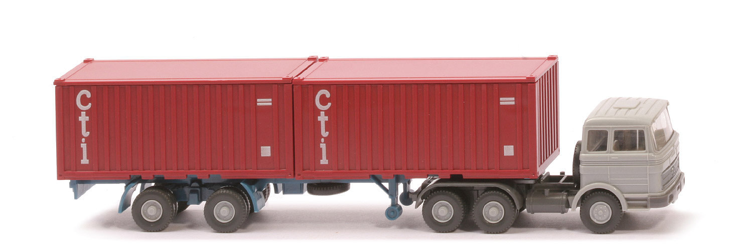 MB LPS 2223 Stahl-Container - cti ohne Unterfahrschutz, FH silbergrau - 524/7b