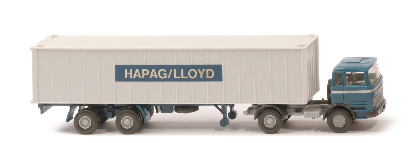 MB LPS 1620 Container-Sattelzug I - Hapag-Lloyd  azurblau / silbergrau - 523/2?