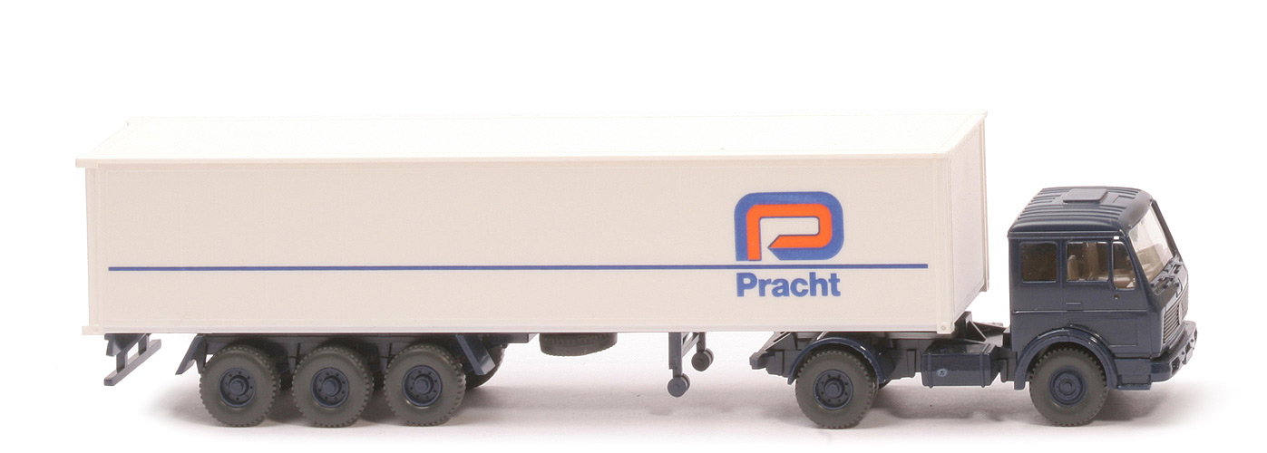 MB 1626 S Container-Sattelzug - Pracht, 1 x 40 ft, stahlblau - Pracht (2) ~