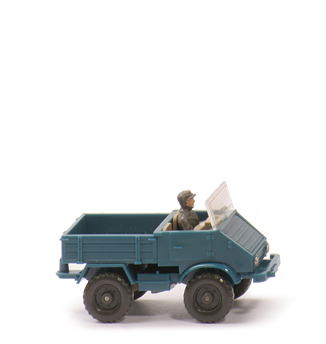 Unimog offen (Typ 4) - Aufbau azurblau, CH azurblau, Kardan gelbgrau - 370/7d