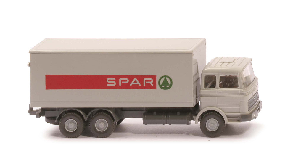 MB LP 2223 Koffer-LKW - SPAR,  lichtgrau - 450/8m