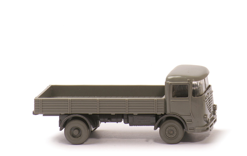 Büssing LU 7 - betongrau / anthrazit, m. Fahrer - 474/1d