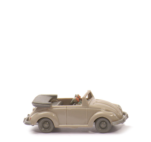 VW Käfer Cabrio mit Frontrahmen - braunelfenbein - 33/1g