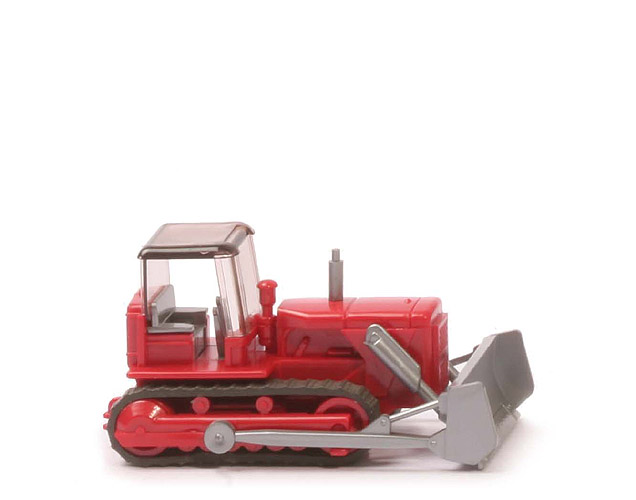 Planierraupe mit Dach, Fleischmann - (blass-) rot - 655a/5a