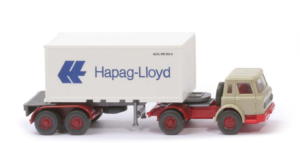 IH Container-Sattelzug 20 ft - Hapag-Lloyd  Container m. Nr. - Hapag-Lloyd 12 ?