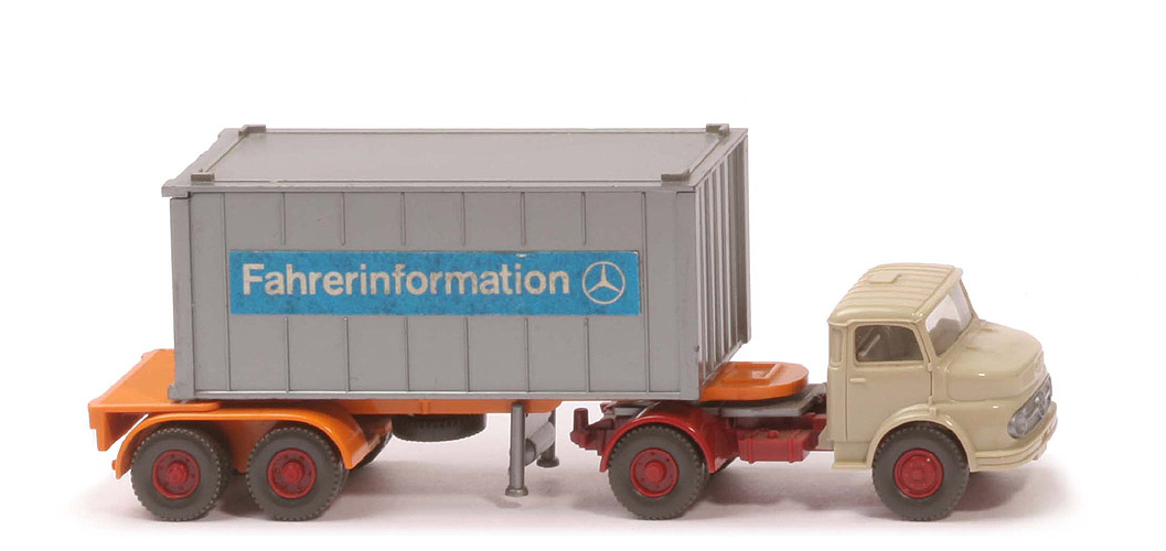 MB LS 1413 Container-Sattelzug 20 ft - Fahrerinformation ? - Fahrerinformation ?
