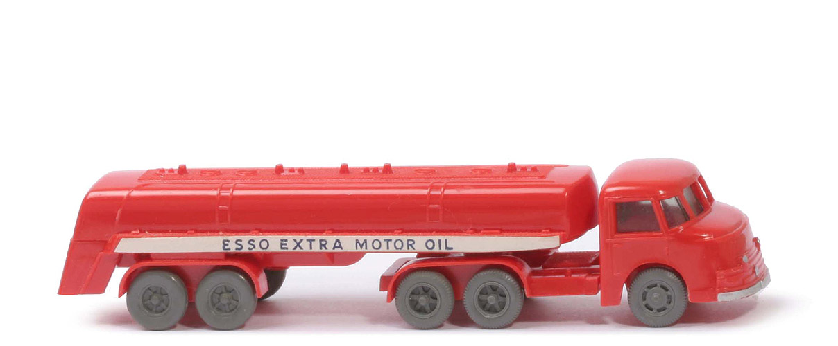 Henschel Bimot Esso Supertankwagen - verglast, AH geschlossen, Schrift 46 mm "Extra" blau - 790/3a