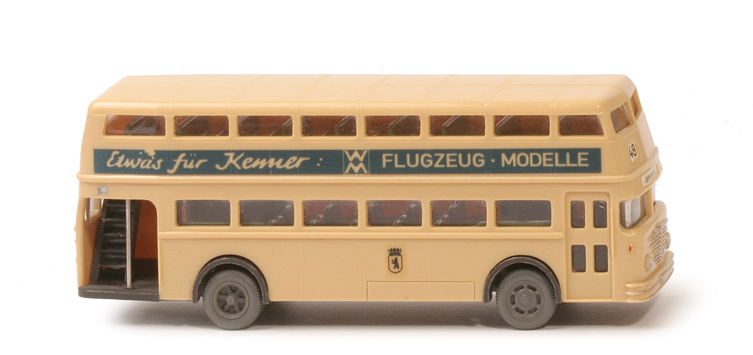 Büssing D2U offen Flugzeug-Modelle - Linie 48 (Zehlendorf) - 722/1f