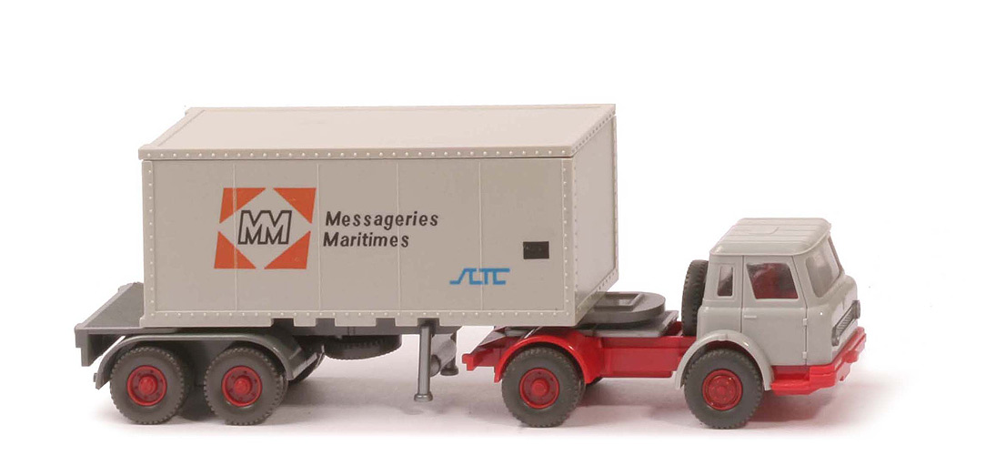 IH Container-Sattelzug 20 ft - Messageries Maritimes, ZM silbergrau/rot - 525/7 ?