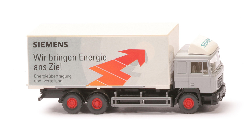 MAN F 90 Wechselkoffer-Lkw - Siemens - Anstöße - Siemens (53b) 