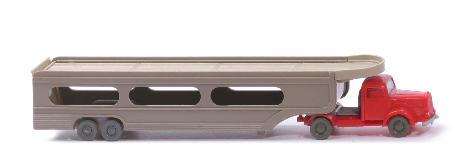 MB L 5000 S PKW-Transporter - ZM orangerot, Aufl. graubeige/Deck hellelfenbein - 580/5 ?