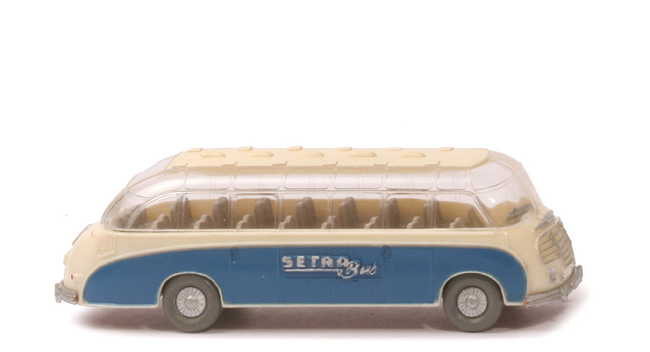 Setra-Bus - Werbemodell cremeweiß/preußischblau - Setra ~I