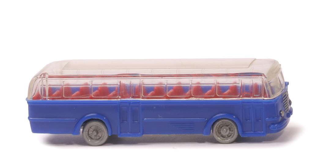 Büssing Trambus - alte Form, Fenster gerundet, dunkelultramarin, CH silber - 720/2a