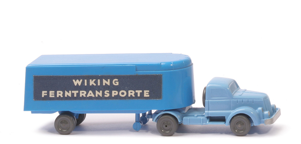 White Alter Kühlsattelzug - Ferntransporte,  lilablau / himmelblau - 520/10f