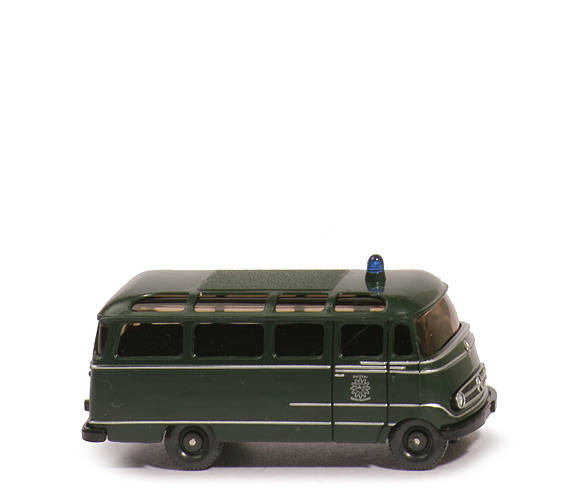MB L 319 Bus (2012) - Polizei tannengrün BP neues WIKING-Logo - nicht erfasst