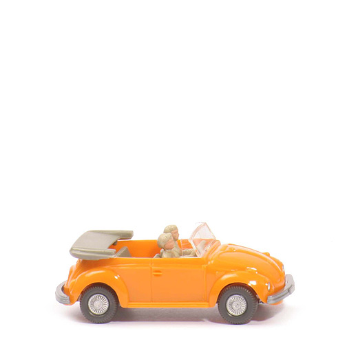 VW Käfer Cabriolet 1302 - glasiges hellorangegelb - Lenkrad eingesetzt - 33/8d