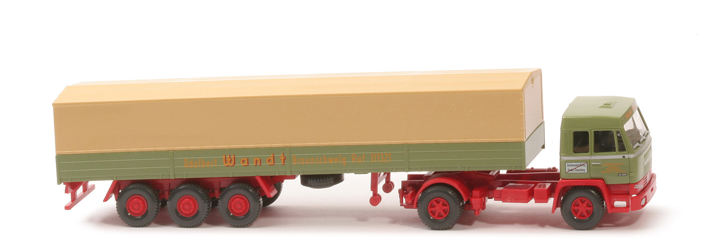 Büssing BS 16 S Pritschensattelzug (2009) - PMS: "Edition Historica No. 12 – Adalbert Wandt Braunschweig – Die 60er und 70er Jahre"  - nicht erfasst