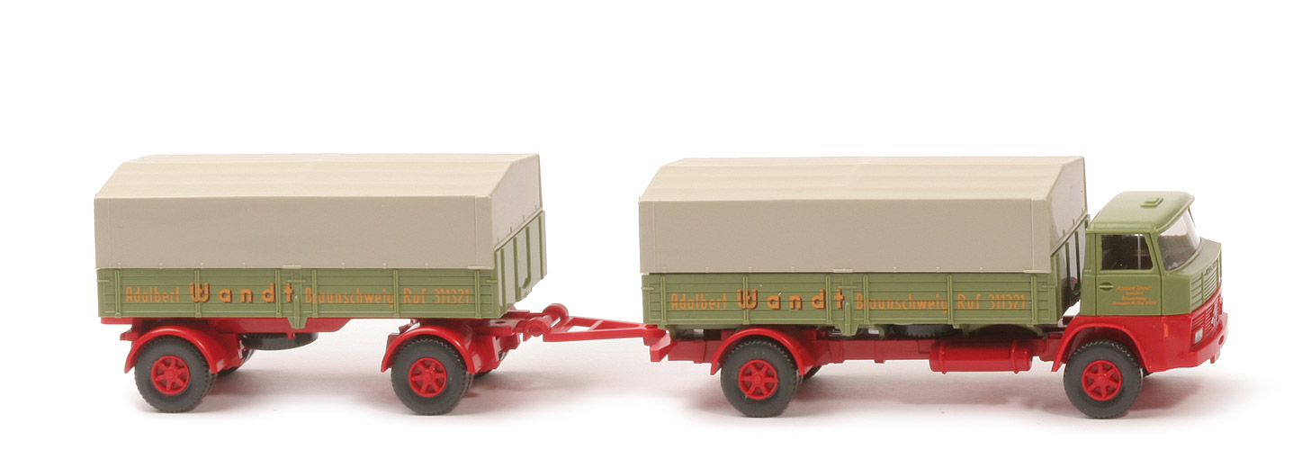Henschel F 140 L Pritschen-Lkw mit Anhänger (2013 ff.) - PMS: "Serie 800", Wandt - nicht erfasst