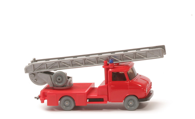 Opel Kurzhauber (Haube schräg), Leiterwagen (2013) - PMS: "Wiking-Verkehrs-Modelle Themenset Feuerwehr II" - nicht erfasst