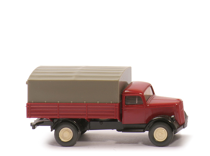 Opel Blitz 1939, unbeschriftet - FH, PR rubinrot, CH schwarz, BP 3350 - 840/7