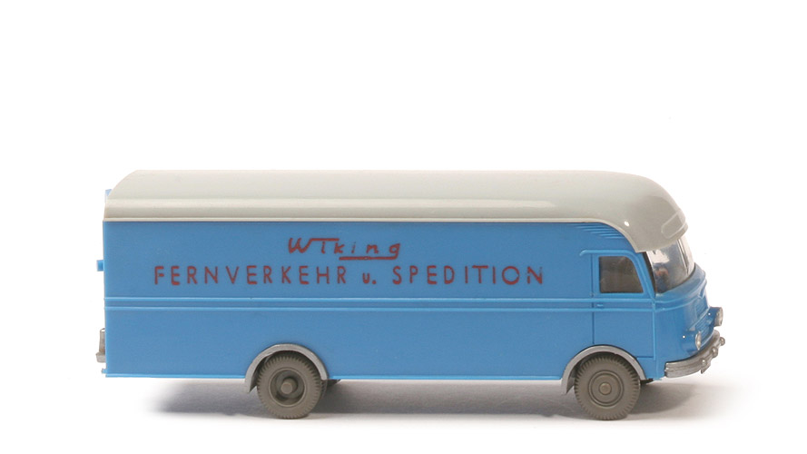 MB LP 312 Großraum-Möbelwagen - Wiking Fernverkehr u. Spedition, himmelblau/silbergrau - 500/1b