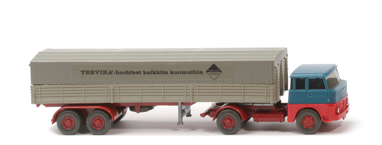 Henschel HS 14 Pritschen Sattelzug - Trevira finnisch - Trevira ~